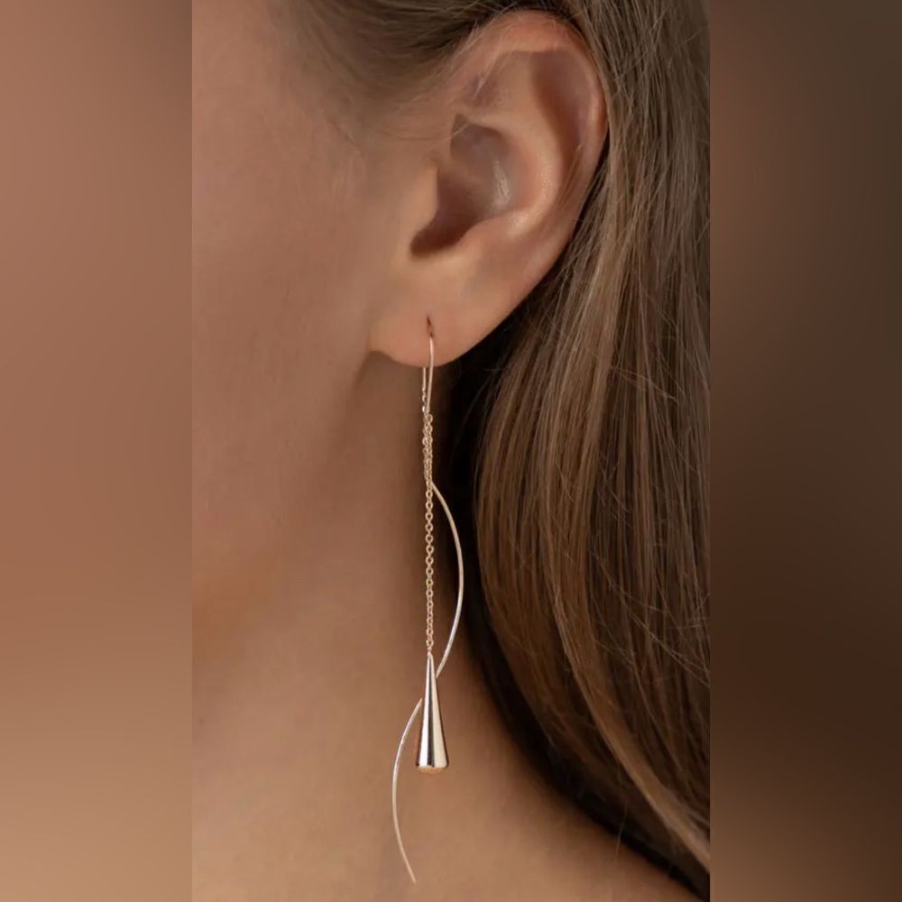 Bohemian silver drop earring N138